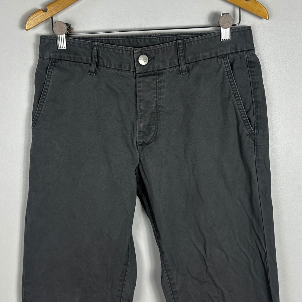 Grown & Sewn The Independent Slim Fit Grey Pants Mens Size 31 USA Button Fly - Picture 5 of 13